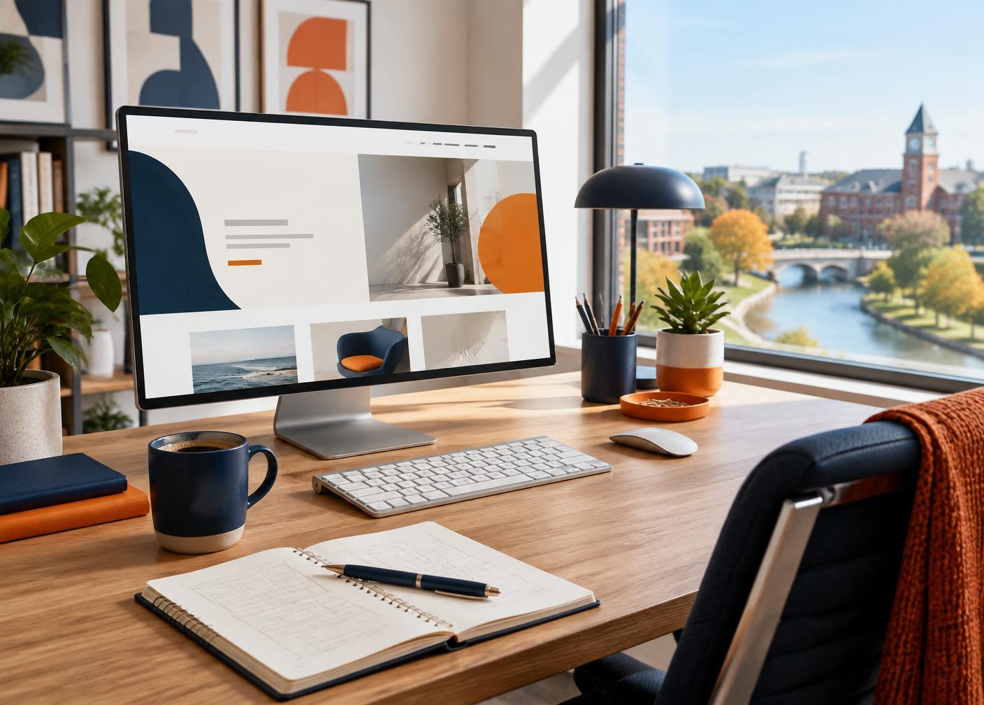Naperville web design studio workspace